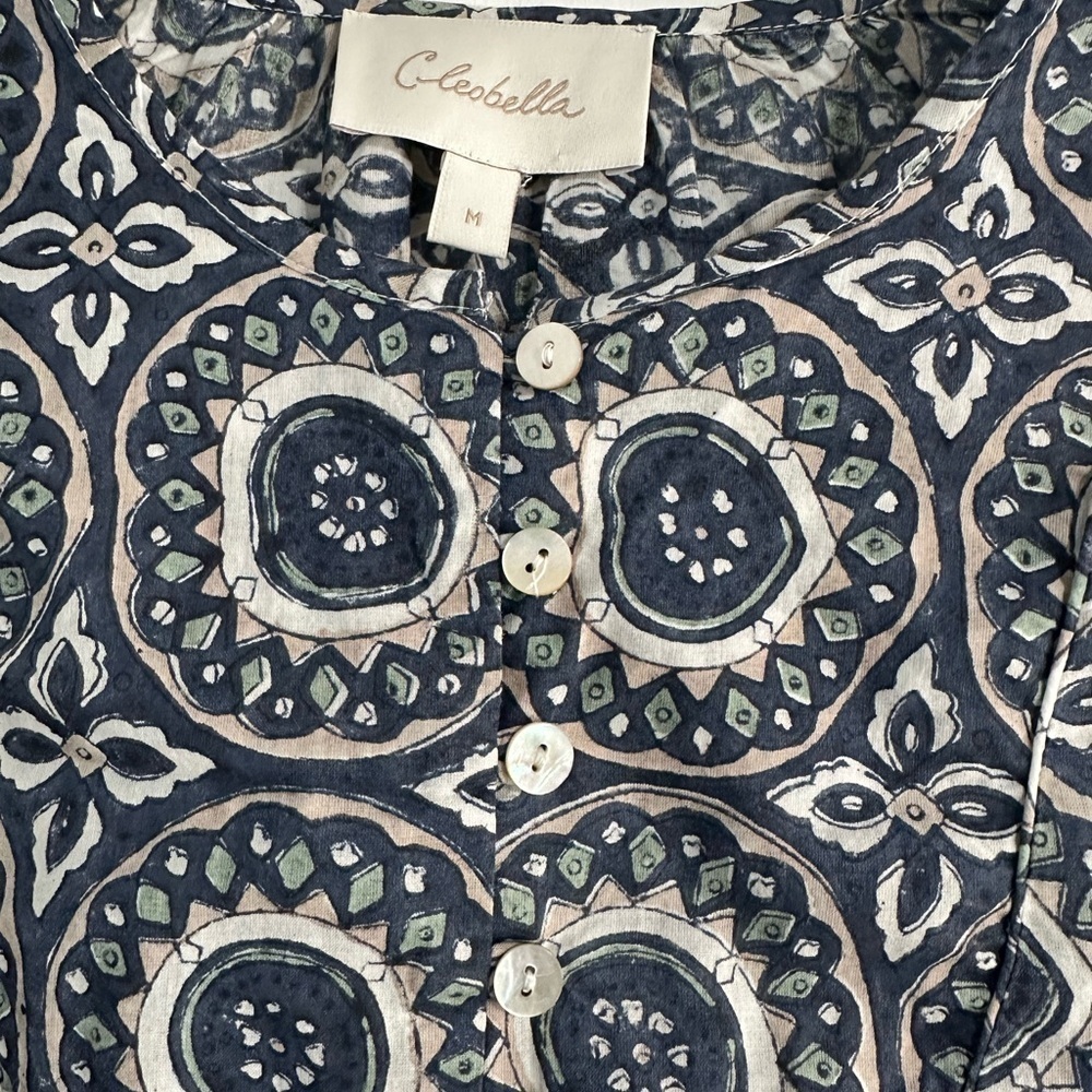 Cleobella Celine Mini Dress In Deco Block In Multi Medium - Picture 4 of 6
